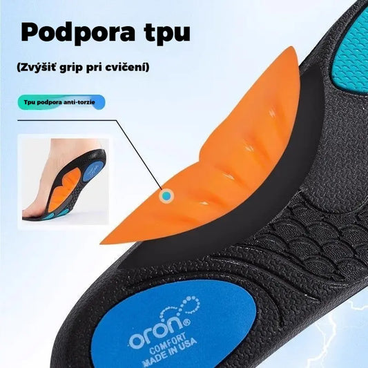 Veľrybie podrážky s odpruženou klenbou a stielkou