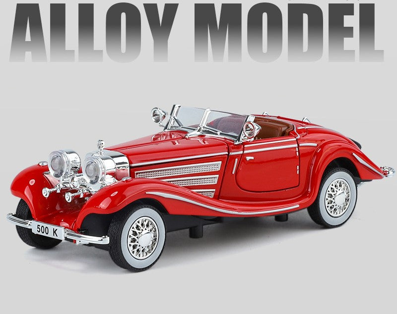 Ornament na model retro klasického auta - vyrobený ze slitiny