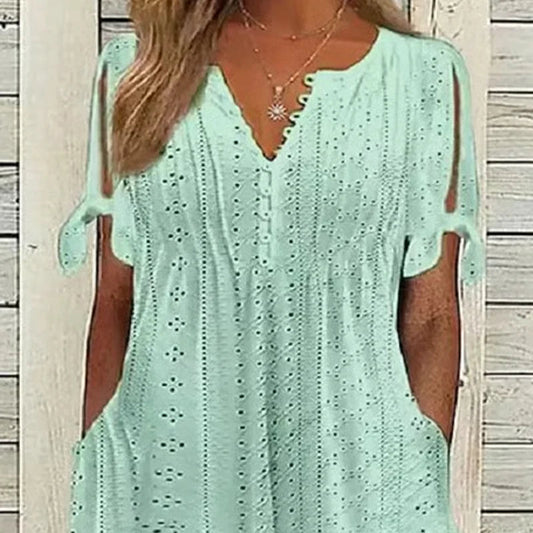 2026 🥰Elegantné dámske šaty s výstrihom do V