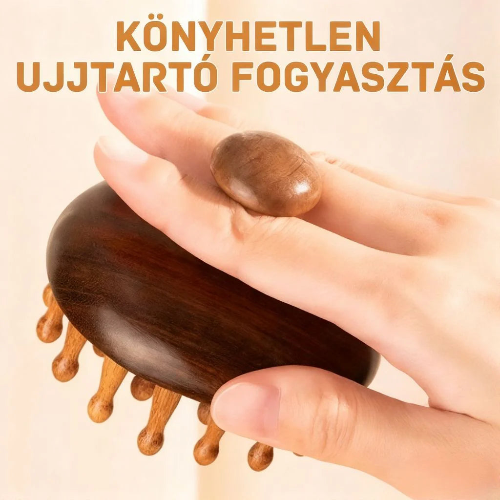 Masážny hrebeň z prírodného santalového dreva