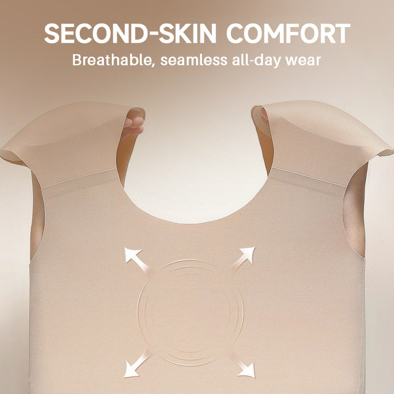 Jednodielna bezšvová podprsenka s integrovanými ramennými vypchávkami