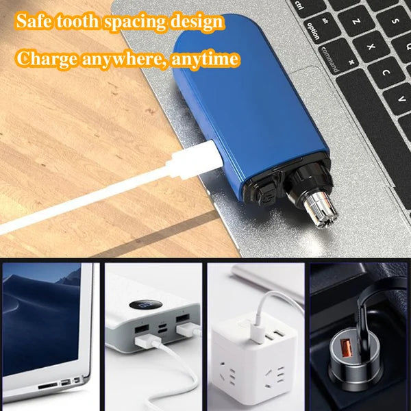 Prenosný zastrihávač chĺpkov z nosa