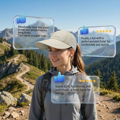 2026 Dámska čiapka s širokým okrajom v štýle baseballovej čiapky🌞