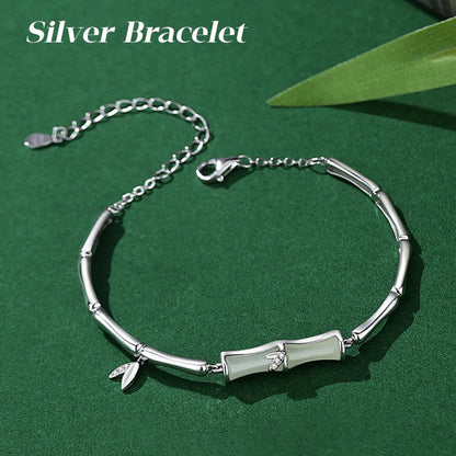 💫Náramok z hetianského bambusu a nefritu