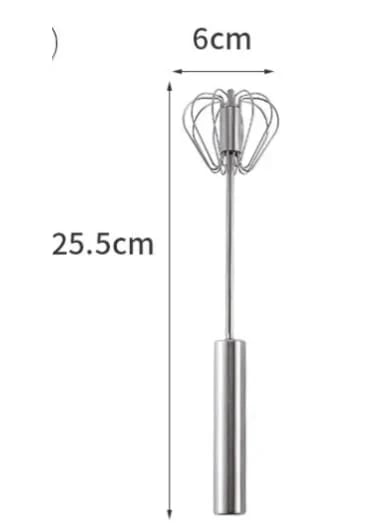 Poloautomatický šľahač vajec z nehrdzavejúcej ocele