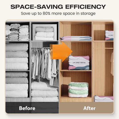 🧳Vákuové vrecia bez pumpy – ušetrite až 80% miesta  🛏️