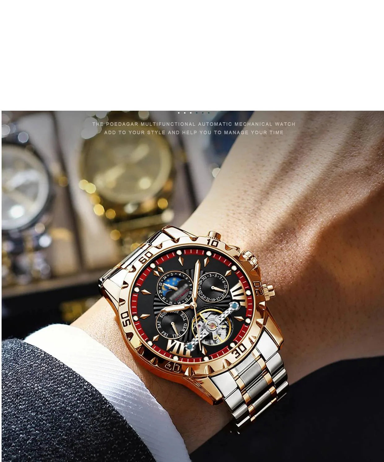 ⌚Nové švajčiarske vodotesné automatické mechanické hodinky