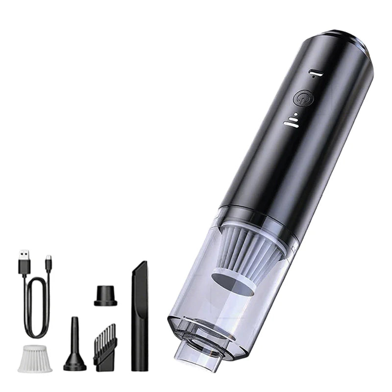 Portable Wireless Car Vacuum Cleaner｜Strong Suction · Low Noise · High-Efficiency Filter｜Multi-Purpose Cleaning