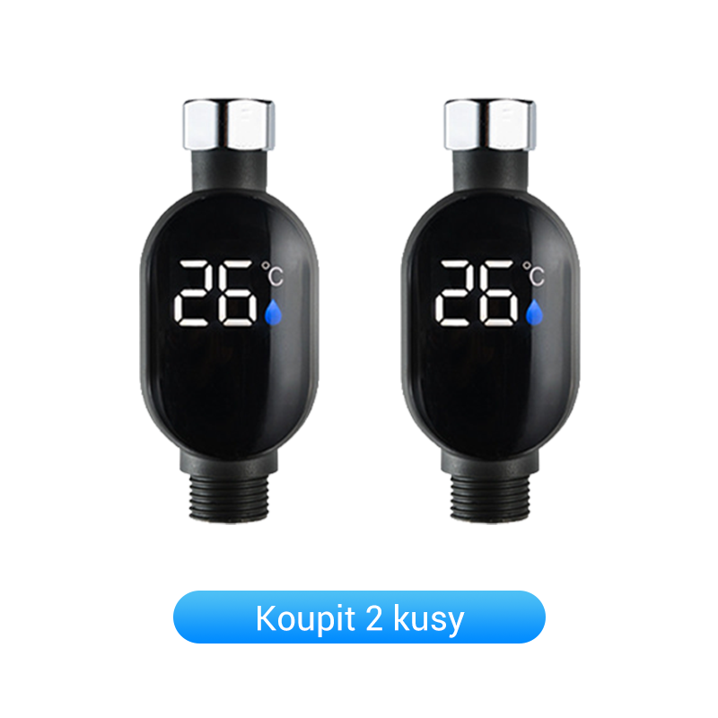 🌡️Vodotěsný LED displej Sprchový teploměr v Celsiích