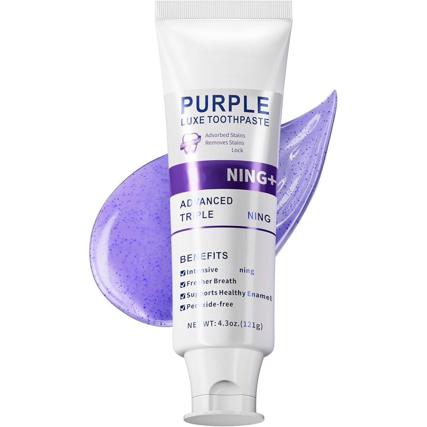 Bieliaca zubná pasta osviežuje dych, čistí ústa a zuby a odstraňuje škvrny a zápach z úst.