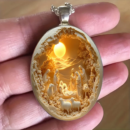 Náhrdelník s príveskom Narodenie Ježiša – Svetlo viery, večné požehnanie ✨