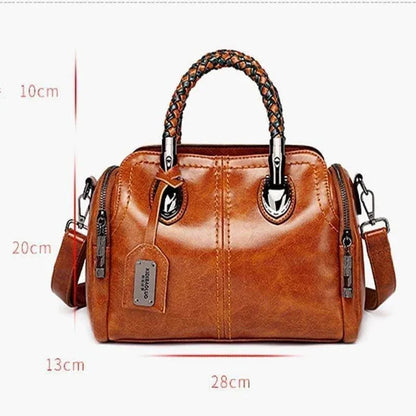 👜 Dámska klasická kožená taška s veľkou kapacitou