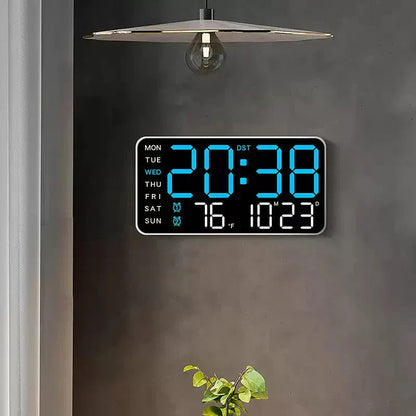 Veľké digitálne nástenné hodiny s LED diódami