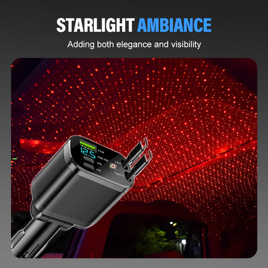 Rýchlonabíjačka do auta Starly Sky s ambientným osvetlením