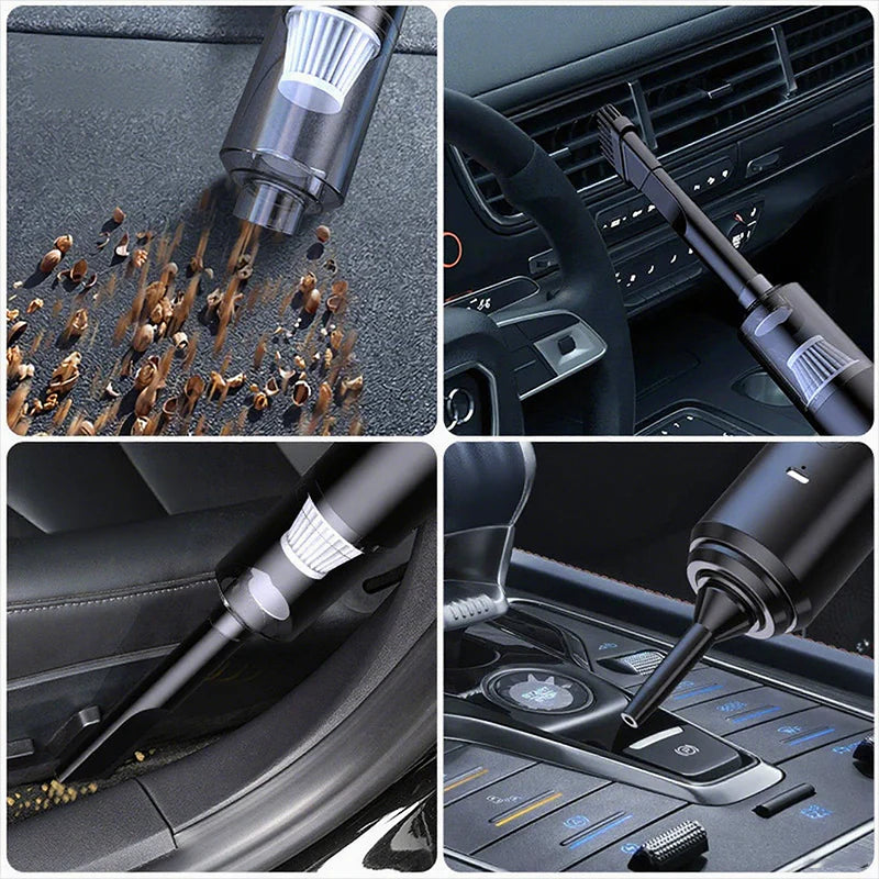 Portable Wireless Car Vacuum Cleaner｜Strong Suction · Low Noise · High-Efficiency Filter｜Multi-Purpose Cleaning