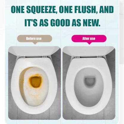 Čistič toaliet s 99 % antibakteriálnymi vlastnosťami odstraňuje žlté škvrny a zanecháva vašu misu žiarivo bielu už po jednom streknutí a jednom spláchnutí.