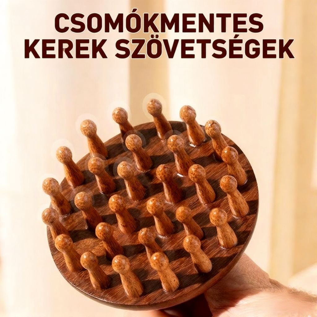 Masážny hrebeň z prírodného santalového dreva