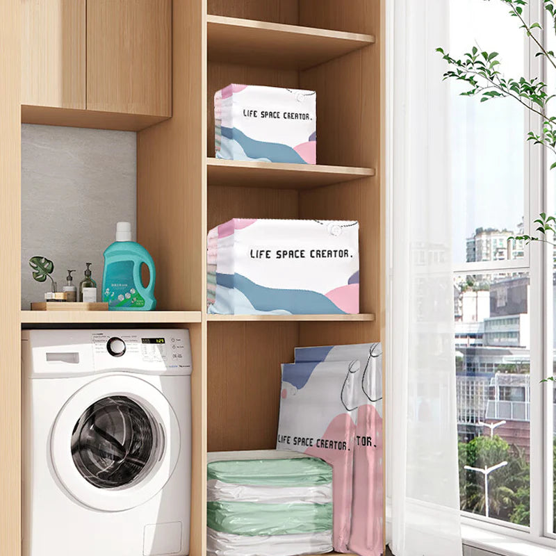 🧳Vákuové vrecia bez pumpy – ušetrite až 80% miesta  🛏️