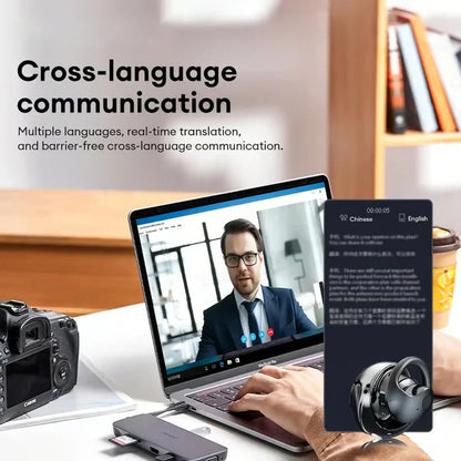 Bezdrôtové slúchadlá OWS Bluetooth 5.4 s AI prekladačom (pre iOS a Android)