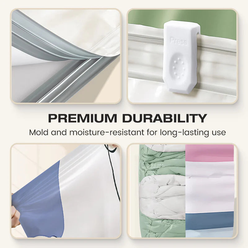 🧳Vákuové vrecia bez pumpy – ušetrite až 80% miesta  🛏️