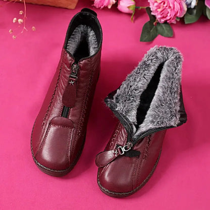 🔥Dámske členkové čižmy z prírodnej kože s protišmykovou úpravou👟