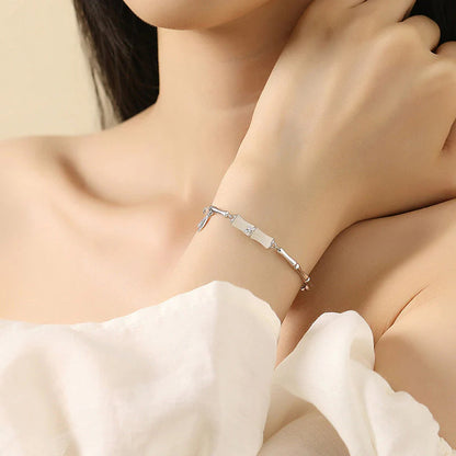 💫Náramok z hetianského bambusu a nefritu