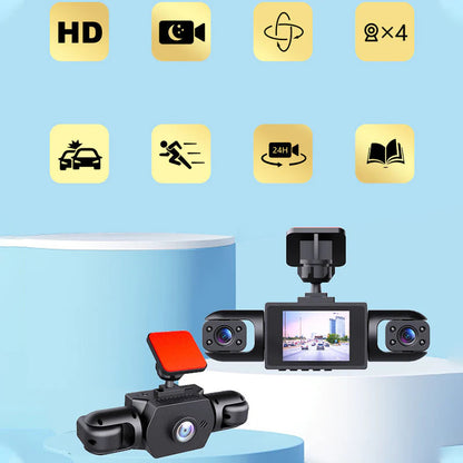 Autokamera se 4 objektivy a 360° úhlem záběru