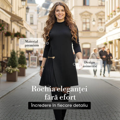 2026💝 Elegantné plisované šaty s dlhým rukávom