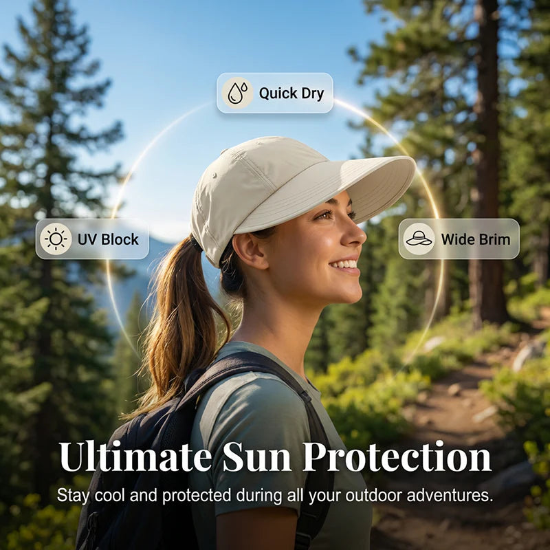 2026 Dámska čiapka s širokým okrajom v štýle baseballovej čiapky🌞