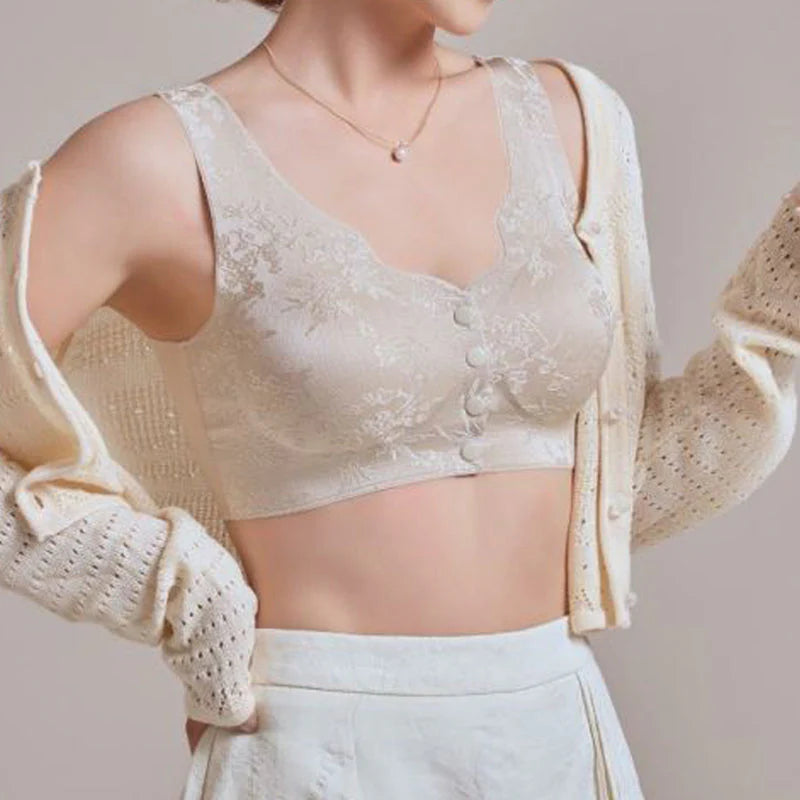 Pohodlná, bezšvová podprsenka bez kostíc s otváraním vpredu