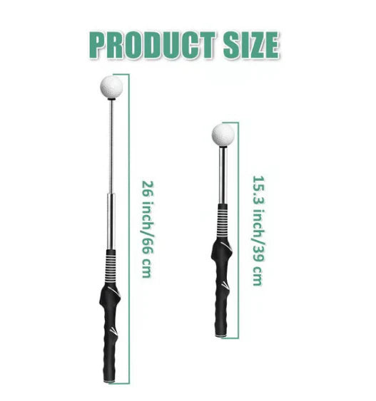 Teleskopický putter, zasúvací nástroj na tréning golfového švihu