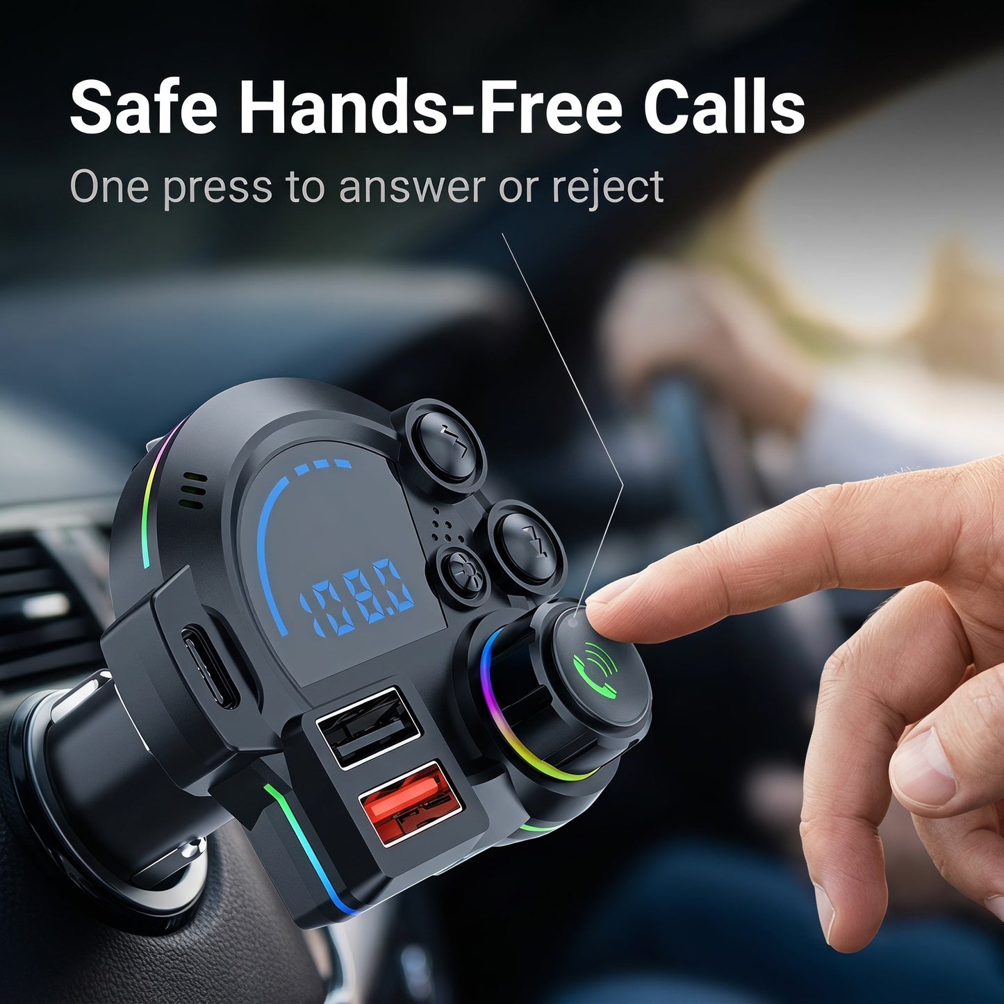 Bluetooth FM vysielač do auta