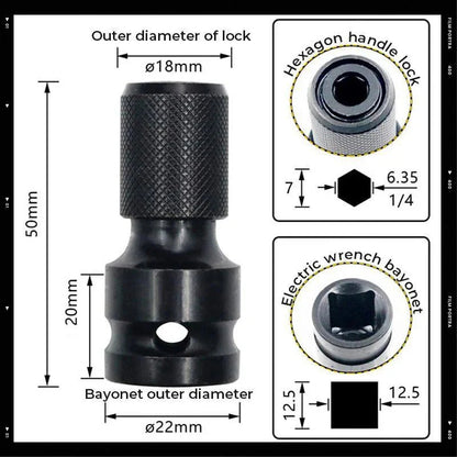 🧰 Adaptér na skrutkovač 1/4" šesťhranný rýchloupínací⚙️