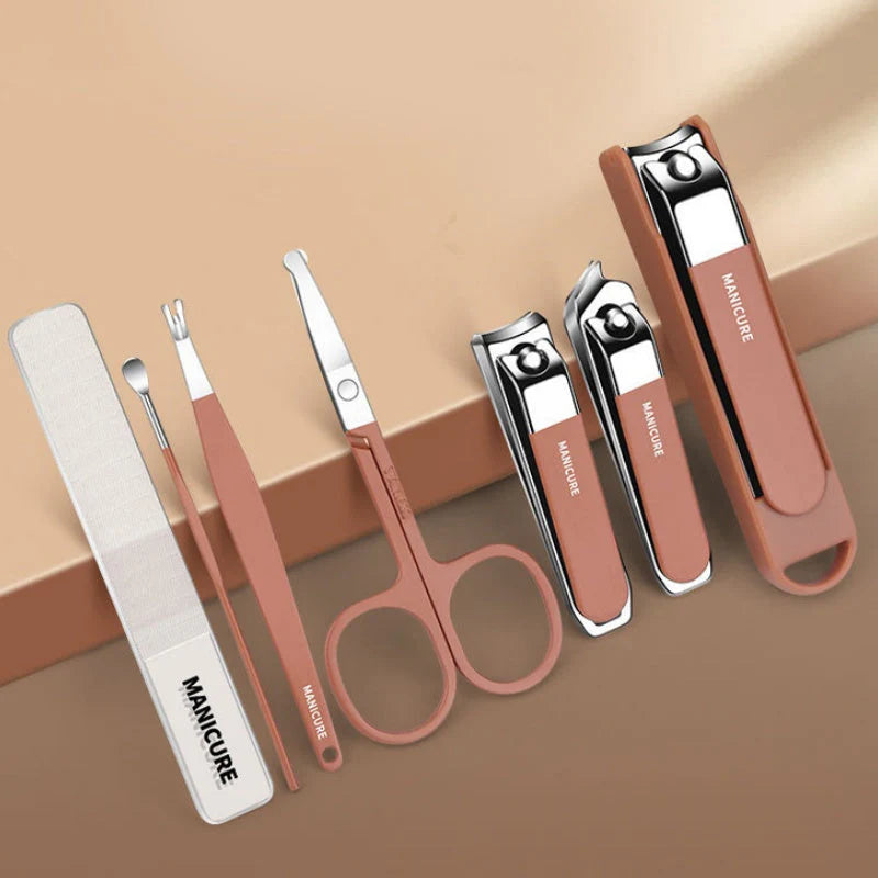 ✨ Prenosná 7-dielna sada na manikúru vrátane klieštikov na nechty💅