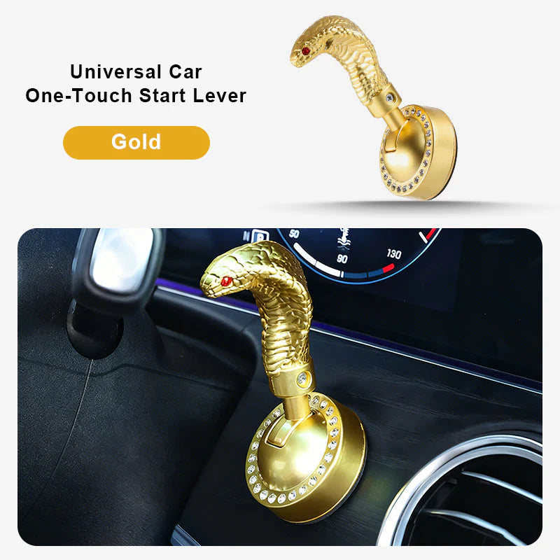 🐍Páčka na štartovanie auta v tvare hada s jedným tlačidlom