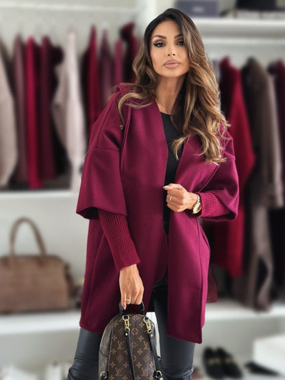 Elegantná dámska bunda s kapucňou