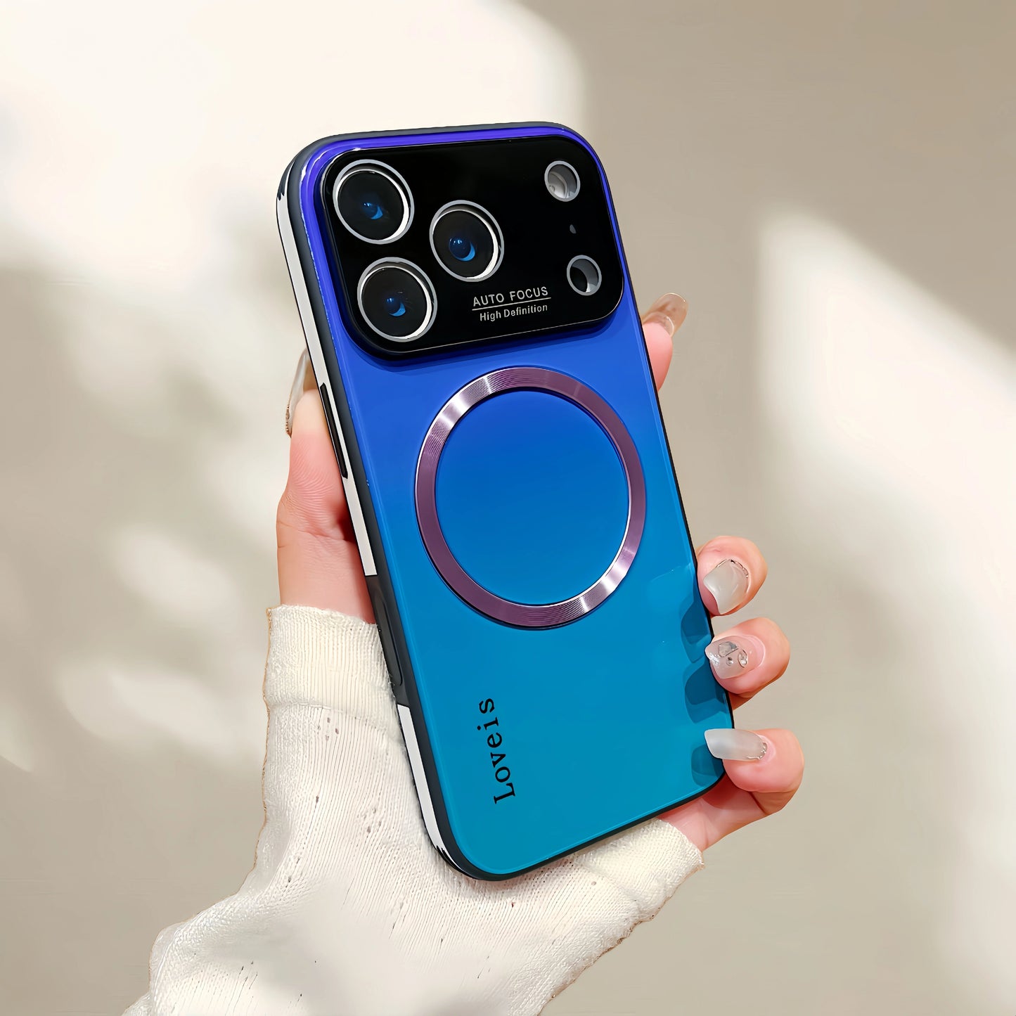 Lesklý povrch skla Apple iPhone s gradientným povrchom