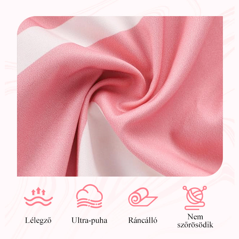 🌸 Női Geometrikus Mintás V-nyakú Széles Lábszárú Overall