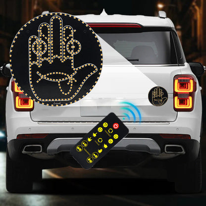 LED svetlo na zadné okno auta s rozpoznávaním výrazov a gest