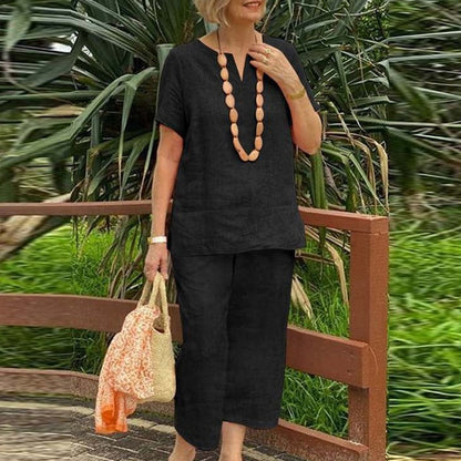 2026 Dámska súprava pozostávajúca z voľnočasového topu a nohavíc