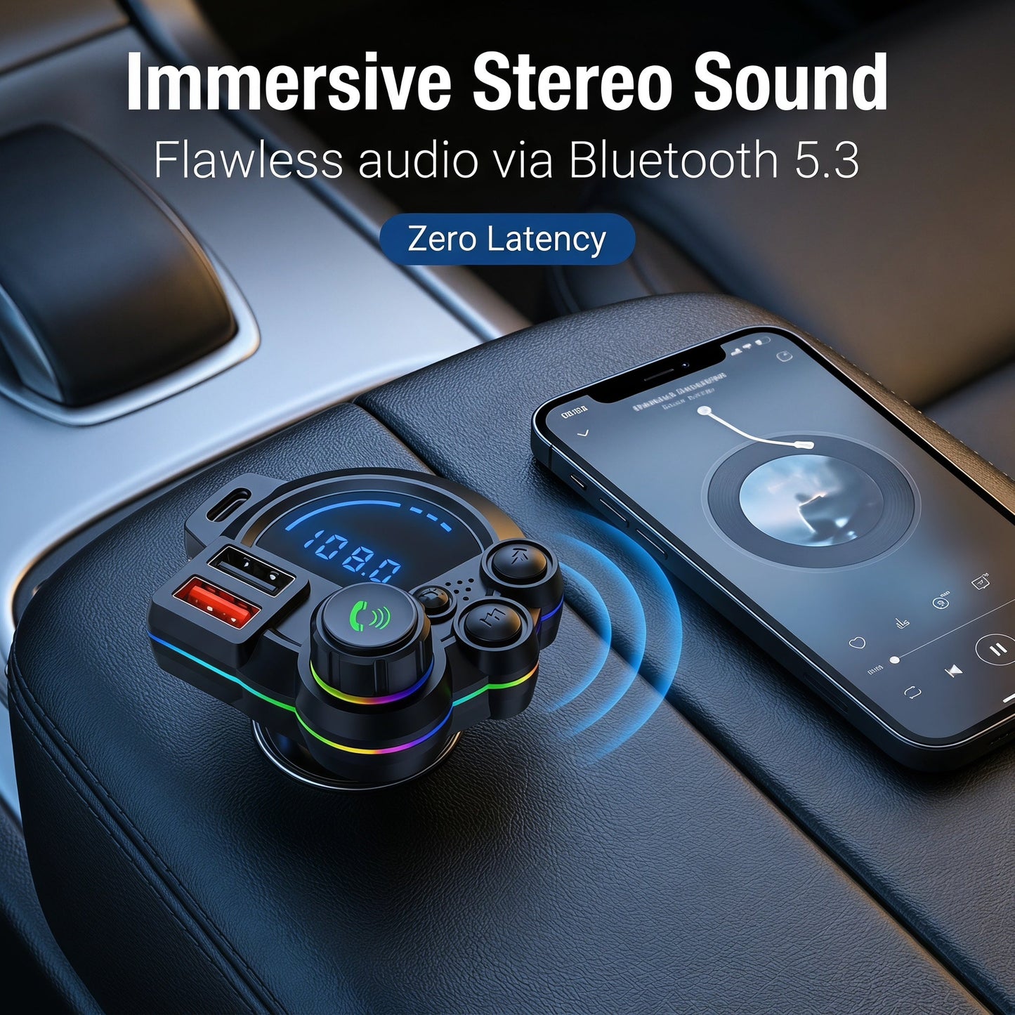 Bluetooth FM vysielač do auta