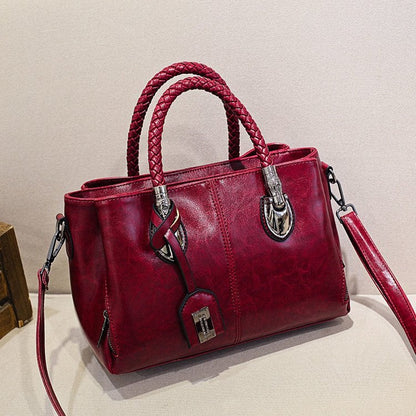 👜 Dámska klasická kožená taška s veľkou kapacitou