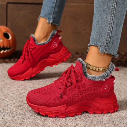 🔥Posledná akcia so zľavou 50 % - Dámske plyšové bavlnené tenisky