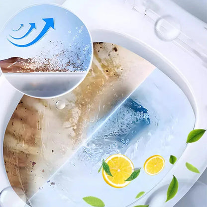 Čistič toaliet s 99 % antibakteriálnymi vlastnosťami odstraňuje žlté škvrny a zanecháva vašu misu žiarivo bielu už po jednom streknutí a jednom spláchnutí.