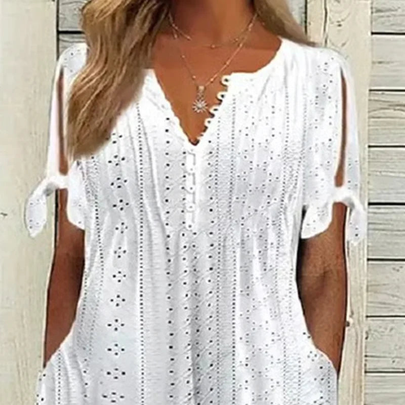 2026 🥰Elegantné dámske šaty s výstrihom do V