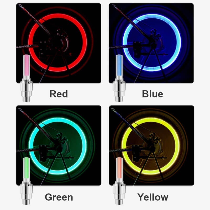 🌈💡Vodeodolné univerzálne LED svetlá na kolesá pre viacero modelov áut【✨Kúpte 2 a získajte 2 zadarmo】