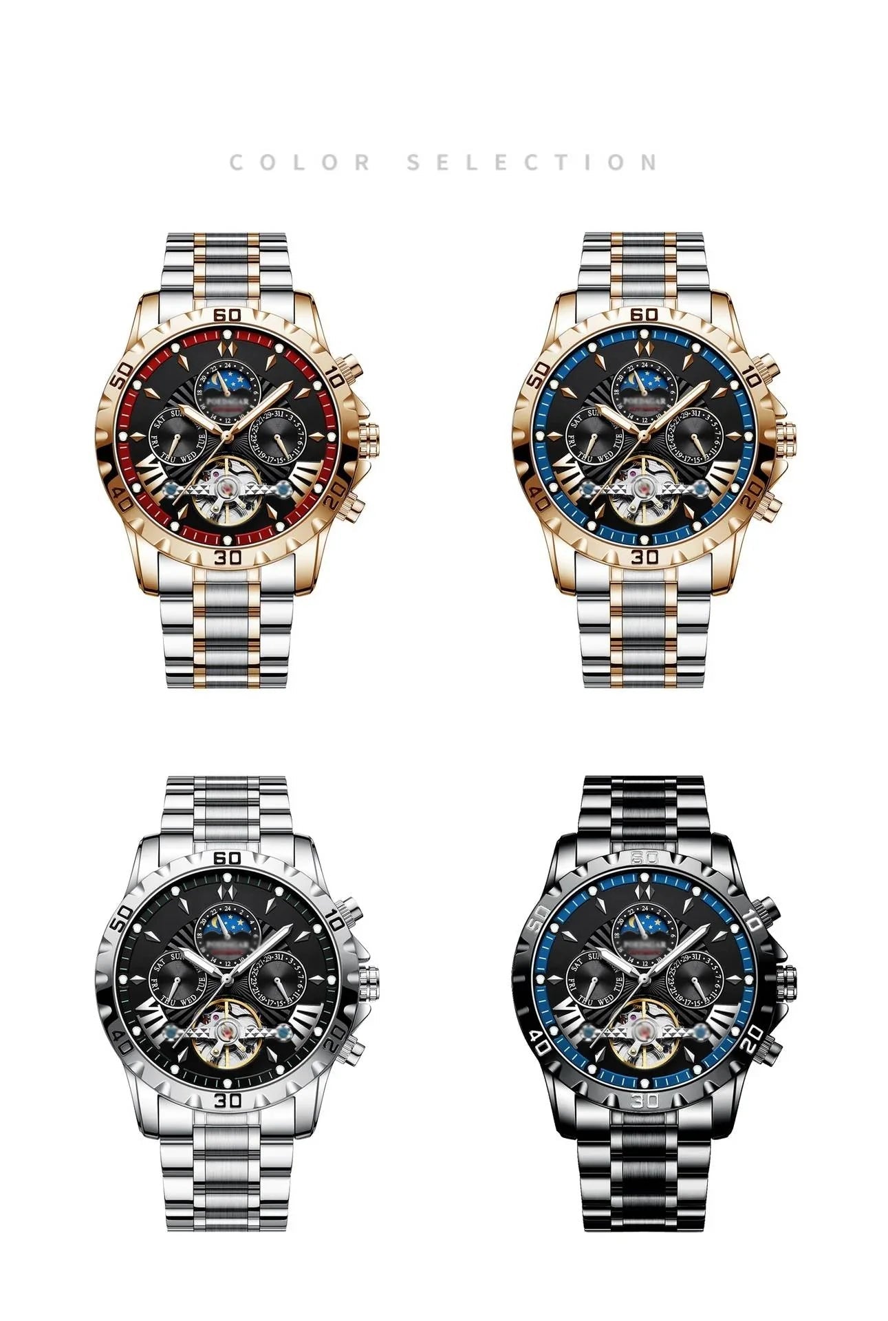🌱⌚🌱Zcela nové automatické mechanické hodinky, vodotěsné do 30 m, odolné vůči poškrábání🌱