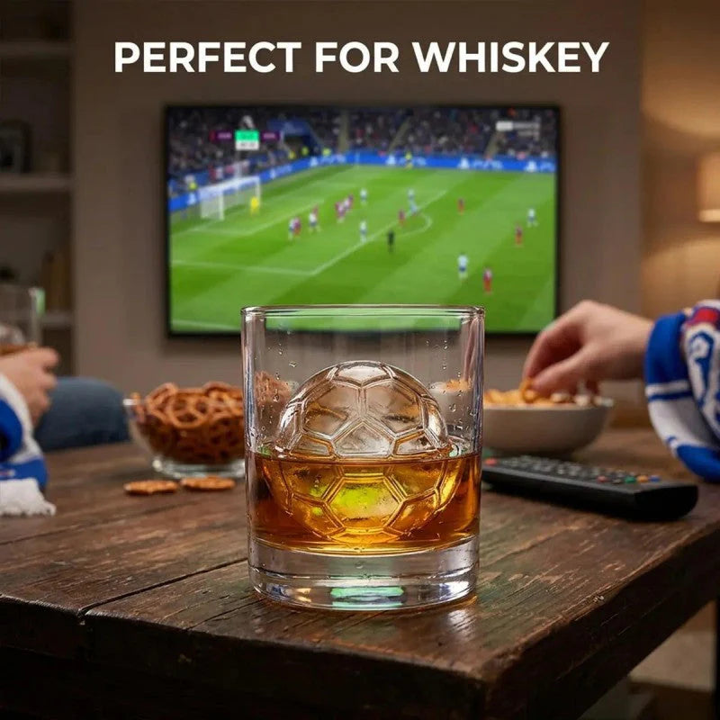 ⚽ 1+1 ZADARMO 🔥 Silikónová forma na ľad v tvare lopty – perfektné kocky ľadu do letných nápojov 🧊