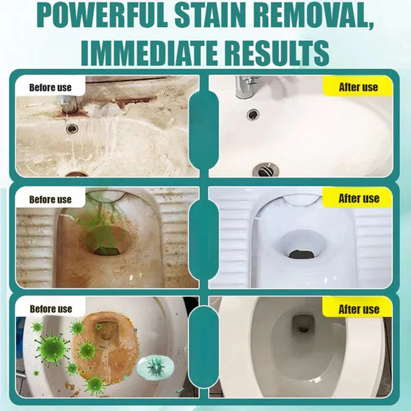 Čistič toaliet s 99 % antibakteriálnymi vlastnosťami odstraňuje žlté škvrny a zanecháva vašu misu žiarivo bielu už po jednom streknutí a jednom spláchnutí.