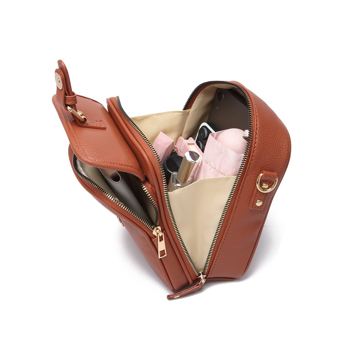 Kožená kabelka cez telo